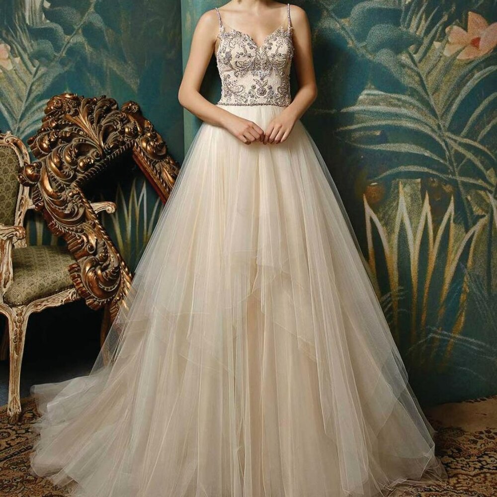 Blue Bridal by Enzoani "Jovita" (Unaltered)